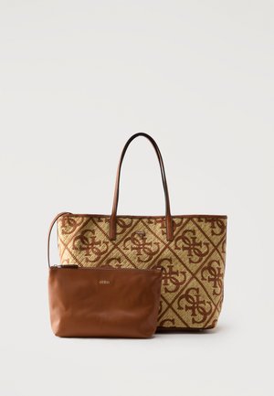 Guess, KIRSTEN LARGE TOTE - Cabas - natural/caramel