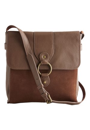 MESSENGER - Taška s příčným popruhem - tan brown