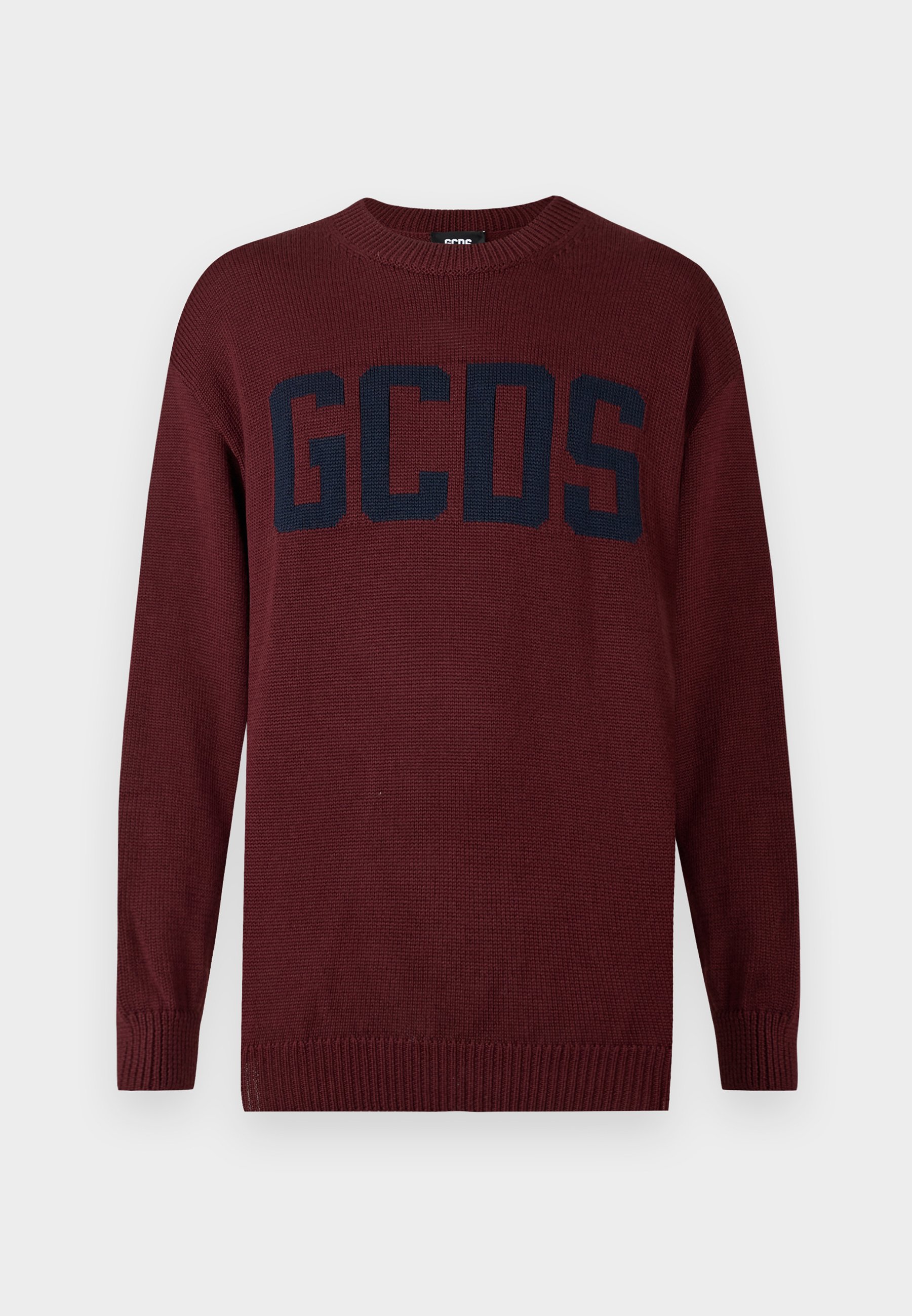 GCDS LOGO REGULAR SWEATER Maglione burgundy/bordeaux