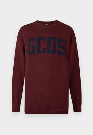 LOGO REGULAR SWEATER - Jumper - burgundy