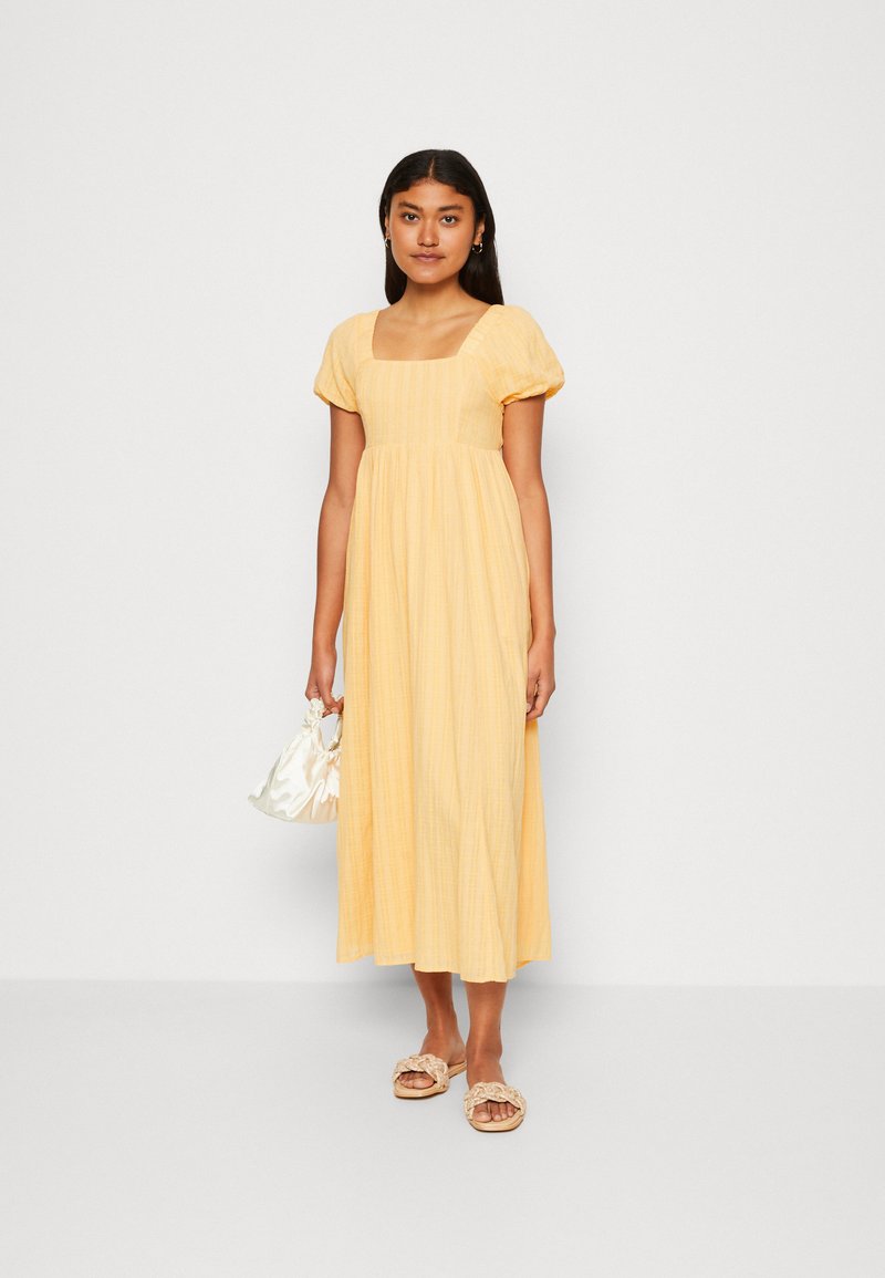 orange american eagle dress American Eagle Womens Dress Orange/red Strap Chiffon Ruffle Summer Dress