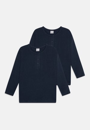 ESSENTIAL SOLID 2 PACK - Long sleeved top - dark blue