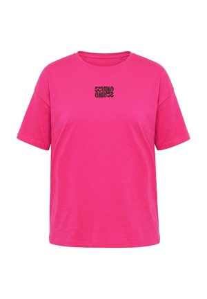 Studio Untold, T-SHIRT, OVERSIZE SHAPE, STICKEREI - T-Shirt print - fuchsia pink
