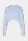 RIVAL CROP - Sweatshirt - celeste/white