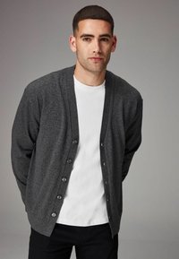 Next REGULAR FIT - Kardigán - charcoal grey