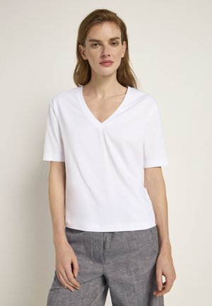 MIT V-AUSSCHNITT - Basic T-shirt - white