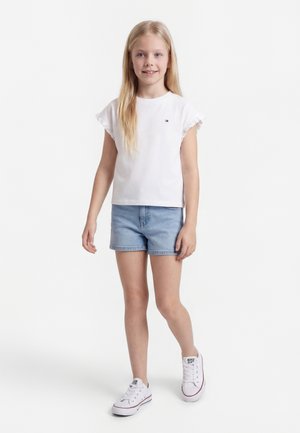 Tommy Hilfiger ESSENTIAL RUFFLE CUFF RELAXED TOP - T-shirt basique - white