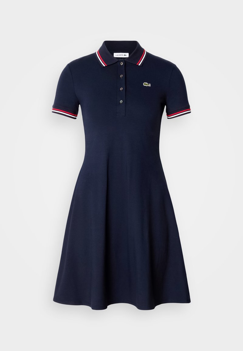 Lacoste Jerseyjurk donkerblauw