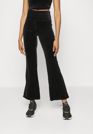 Pantalon Survêtement Athleta Femme L Noir – Polaire, Poches, Jambes Larges