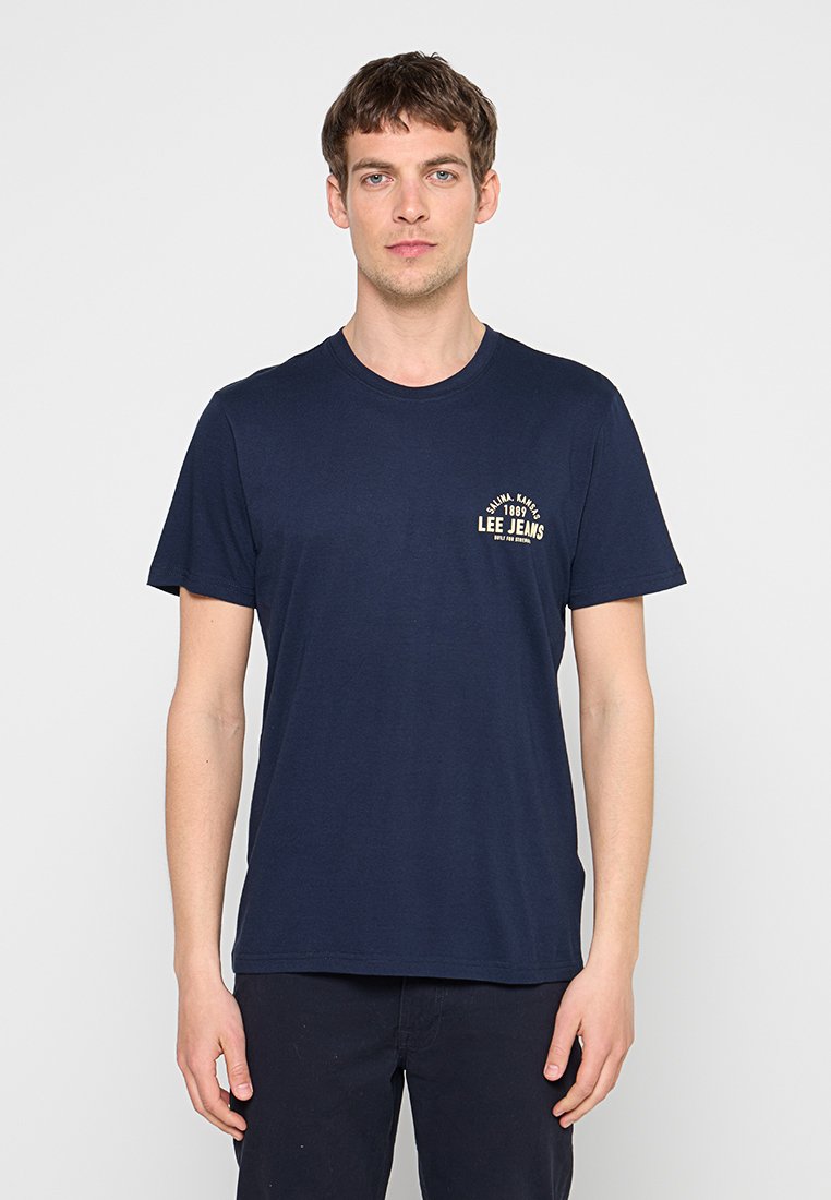 Lee T-shirt print blauw