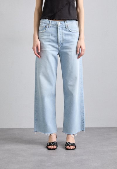 Agolde REN - Traperice ravnih nogavica - blue denim