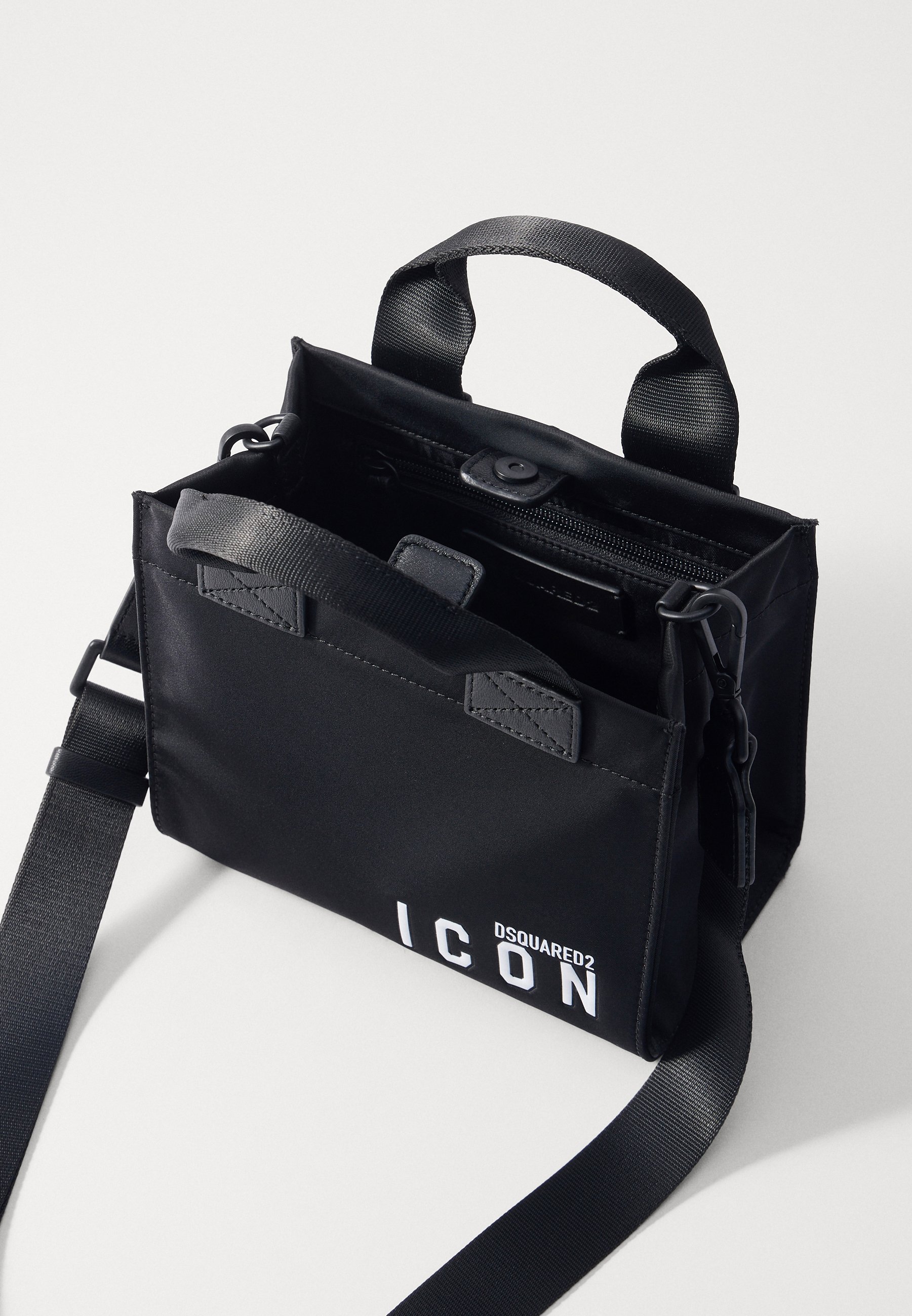 DSQUARED2 ICON MINI SHOPPING - Handbag - nero/bianco/black