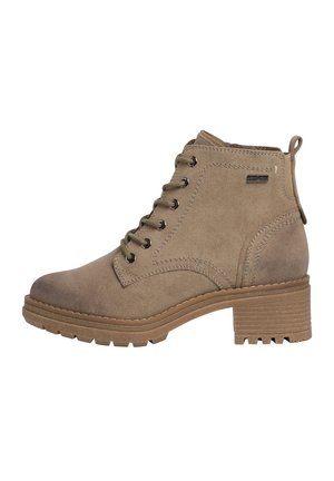 Platform ankle boots - taupe
