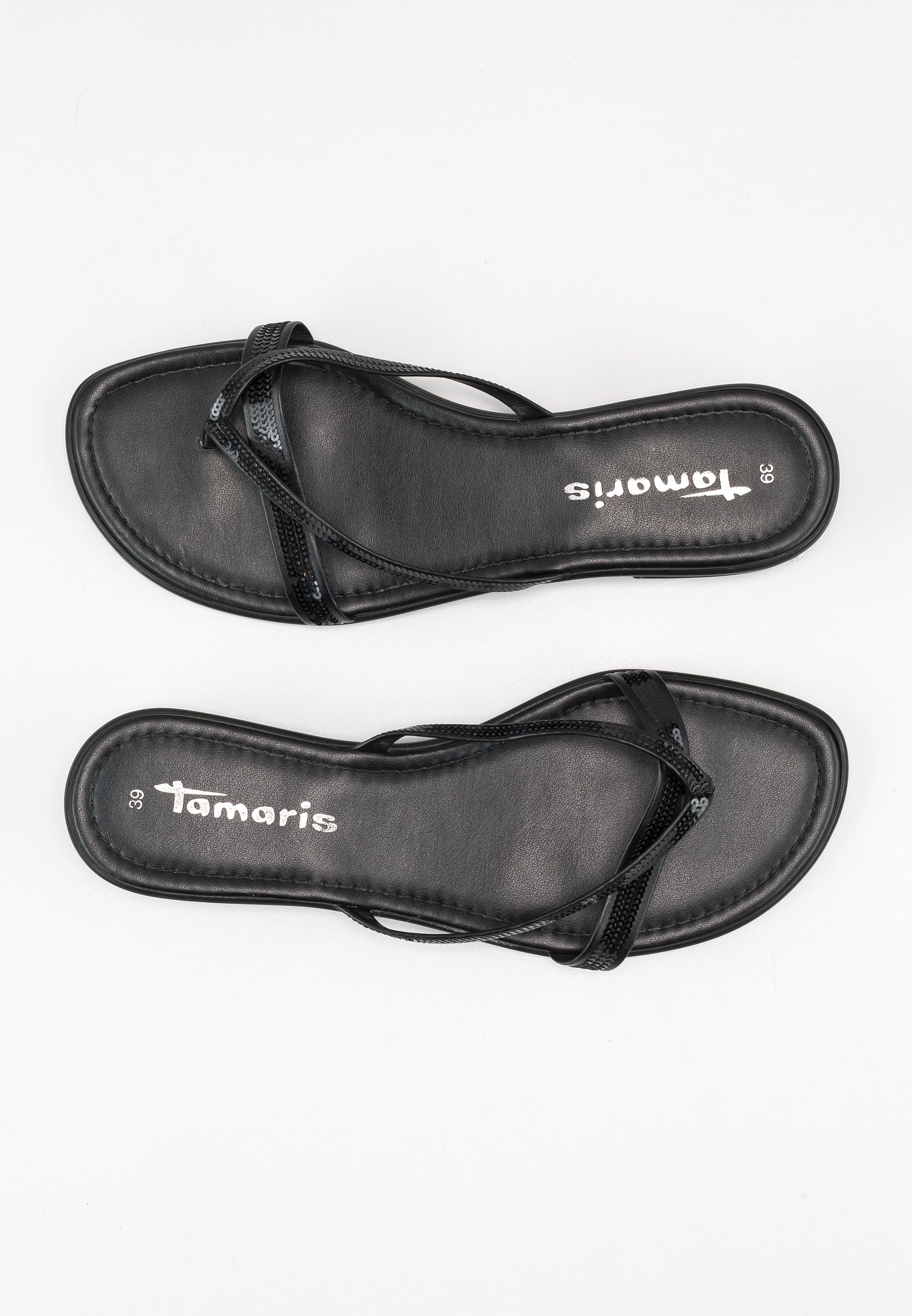 Tamaris Zehentrenner black/schwarz (Pre-owned) Zalando