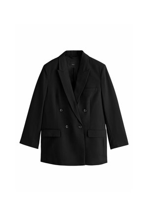 REGULAR FIT - Kurzmantel - black