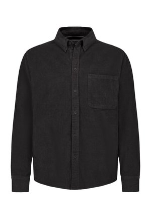 ELEGANTES LANGARM MIT KNOPFLEISTE UND BRUSTTASCHE - Shirt - dunkelgrau