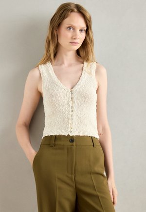 Lindex LILLIE - Waistcoat - off white