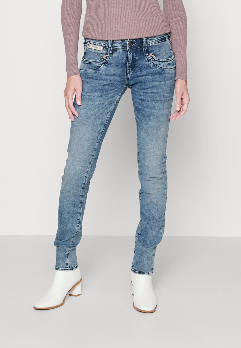 Herrlicher PIPER SLIM FIT ORGANIC Jeans slim fit sea foam/blå denim Zalando.se