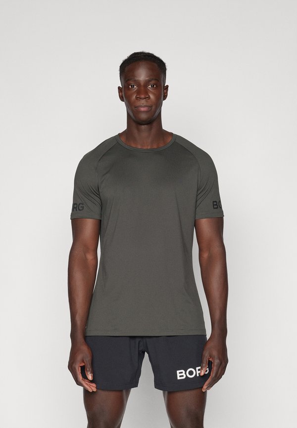 PANEL - Print T-shirt - peat