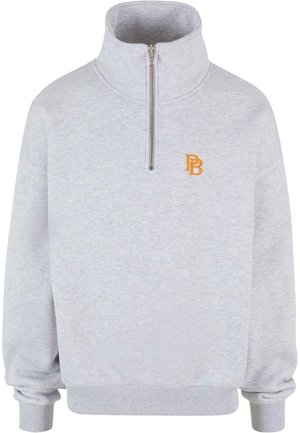 PROHIBITED HALF-ZIP - Sweater met rits - light grey