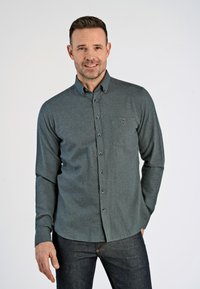 Jack's Sportswear MÉLANGE BRUSHED  - Vapaa-ajan kauluspaita - dusty green mel