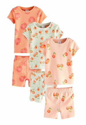 3 PACK REGULAR FIT - Pantalón de pijama - orange white peach