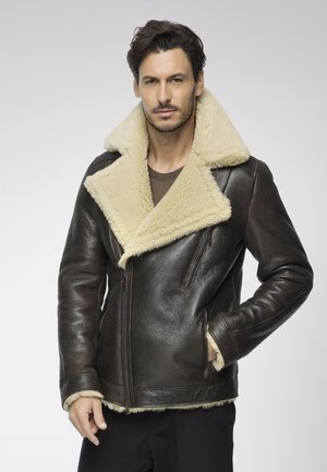 TRISTAN   - Veste en cuir - brown
