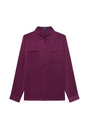 Caroll, Button-down blouse - prune