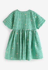 Next Nappali ruha - green embroidered daisy