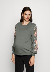 ONLY MATERNITY OLMCONNY  - Sweatshirt - balsam green
