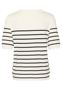 Kaffe LIZZA NARROW STRIPED   - Triko s potiskem - chalk   black stripe