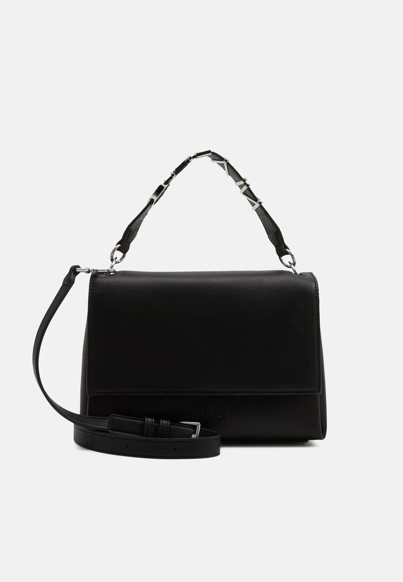Calvin Klein FLAP SHOULDER BAG Handväska black/svart Zalando.se