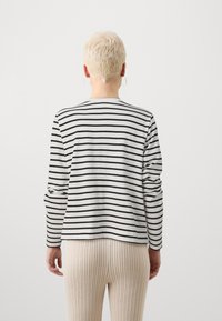 GAP Petite VINTAGE SET IN CREW - Camisola de manga comprida - white/black