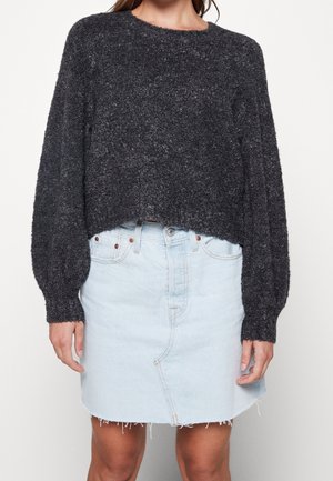 Jumper - mottled dark grey