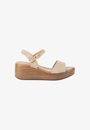 KESLEM, SANDALIAS KESLEM, MUJER - Sandalias de tacón - beige