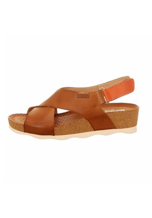 MAHON - Wedge sandals - braun