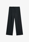 EXTRA-FINE PLEATED - Pantalon classique - dark blue