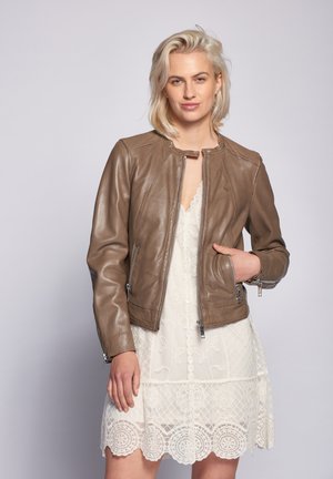 Maze GRENADA - Leren jas - mud