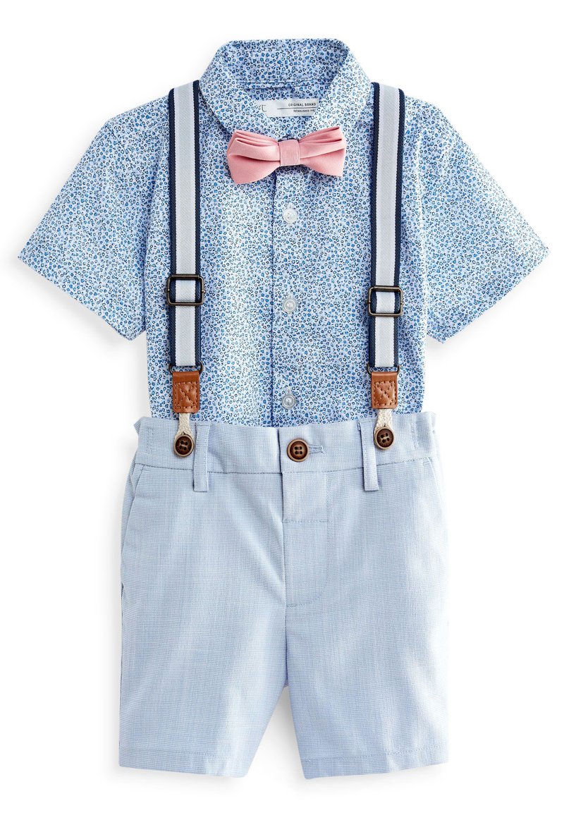 Next BLAZER SET WITH CHECK SHIRT - Sako - blue floral