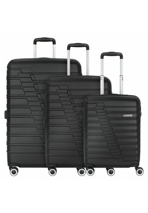 erfgoed Ga naar het circuit onder American Tourister HIGH TURN 4 ROLLEN 3 TEILIG - Kofferset - universe  black/zwart - Zalando.nl