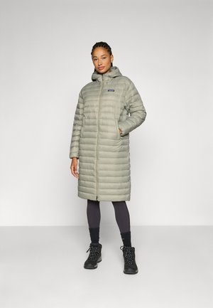 RECYCLED SWEATER PARKA - Sulemantel - river rock green