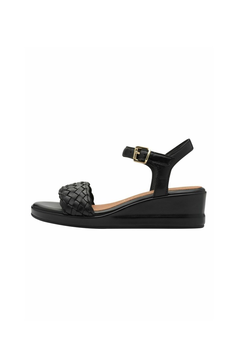 Marco Tozzi Sandalen met sleehak - black