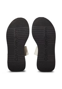 Calvin Klein Jeans PLATFORM - Ciabattine - silver birch black
