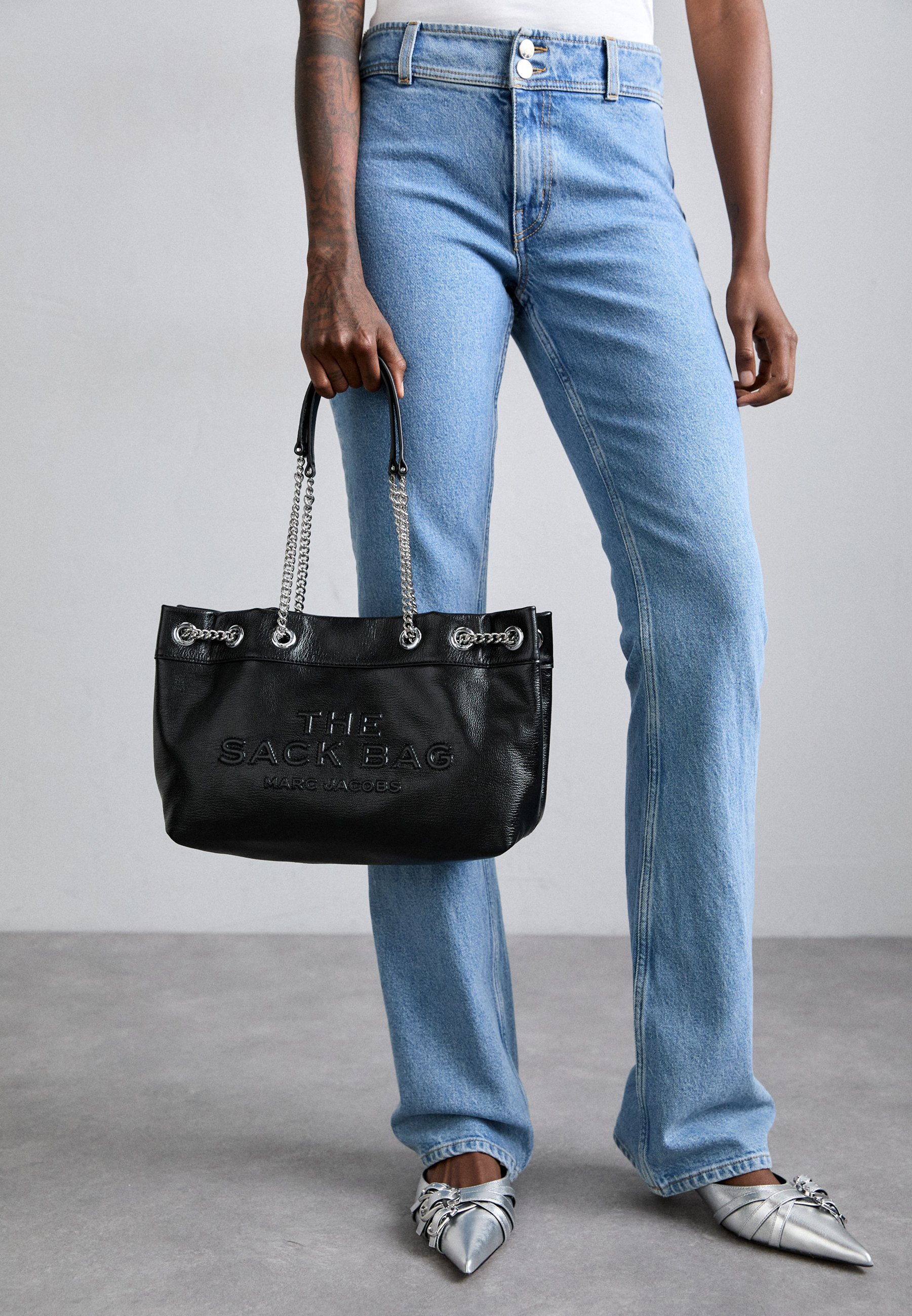 Marc Jacobs Oversize Denim Jeans With Chain Marc Jacobs The
