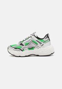 Unselected, silver/black/green