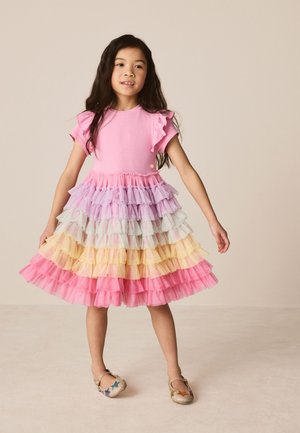 Little Bird, REGULAR FIT - FRILL SLEEVE RAINBOW TULLE PARTY TUTU - Freizeitkleid - light pink