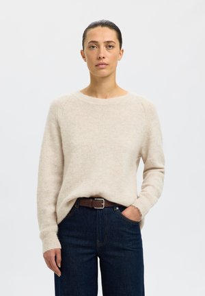 Selected, SLFLULU - Jersey de punto - birch melange
