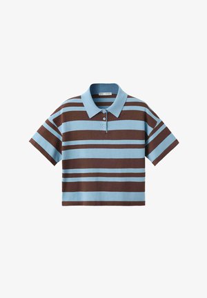 Mango, ADULT - Polo - light blue brown