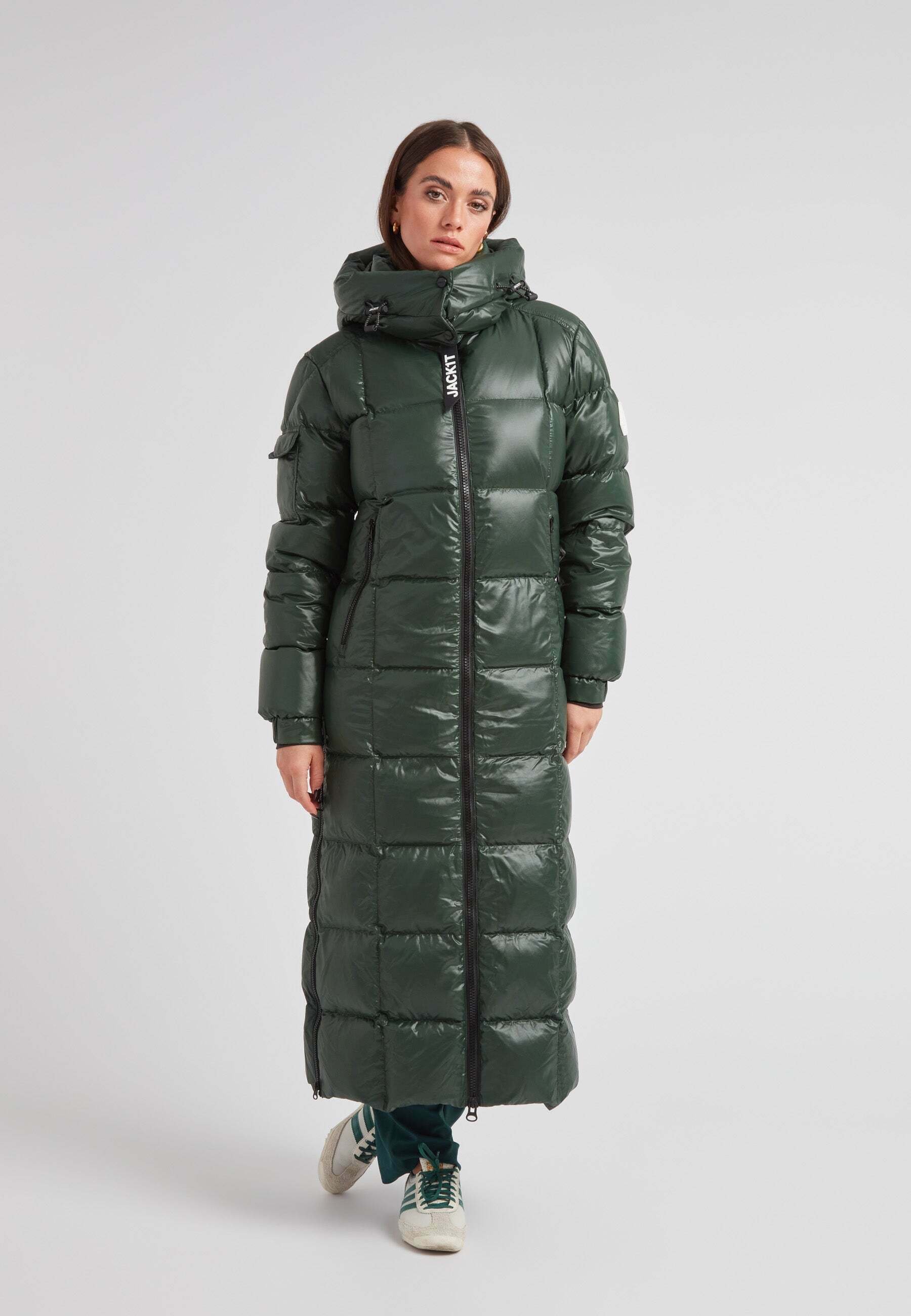JACK1T EZ BOXED ULTRA PUFFER LUX - Winter jacket - emerald black