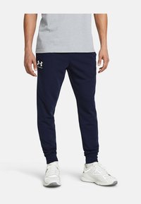 Under Armour - WARMUP  RIVAL  - Pantaloni sportivi - midnight navy Immagine in miniatura 1